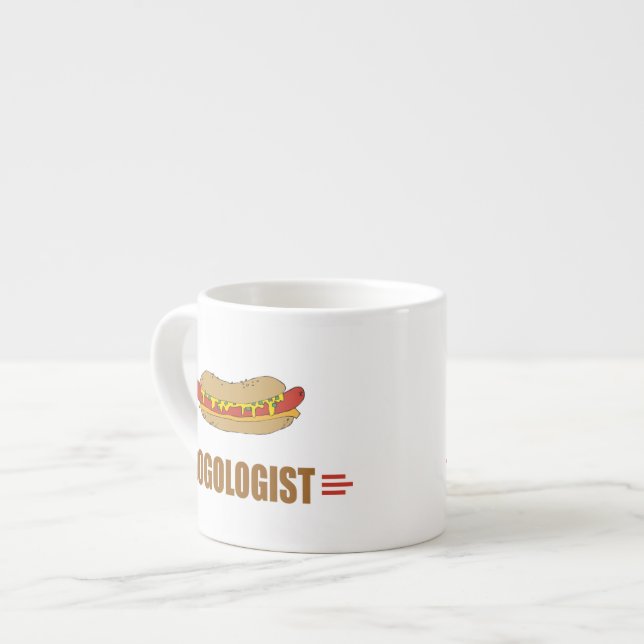 Xícara De Espresso Cachorro Engraçado (Frente Esquerda)