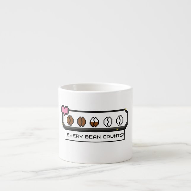 Xícara De Espresso Cada Bean conta (Frente)