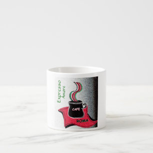 Xícara De Espresso Café Italiano Roma Expresso Mug