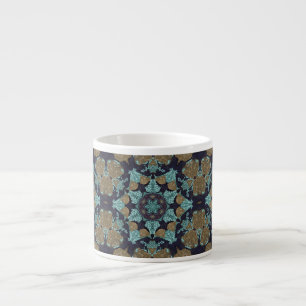 Xícara De Espresso Caleidoscópio sem costura mosaico ornamental afri