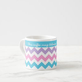 Xícara De Espresso Cama Espresso Personalizada, Turquesa, Rosa, Cevro