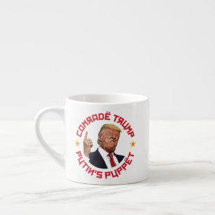 Xícara De Espresso Camarada Trump: Ilustração soviética de Putin
