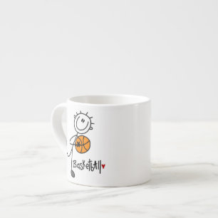 Xícara De Espresso Camisetas e Presentes Básicos de Basquete com Bone