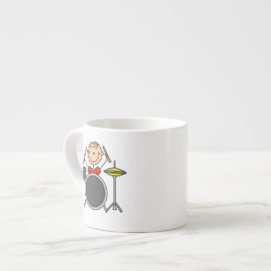 Xícara De Espresso Camisetas e Presentes de Baterista Masculino em Fo