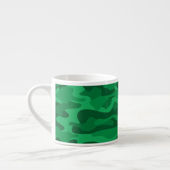 Xícara De Espresso Camo verde-branco espanhol (Esquerda)