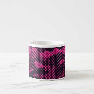 Xícara De Espresso Camouflage hexagonal, fundo de textura militar