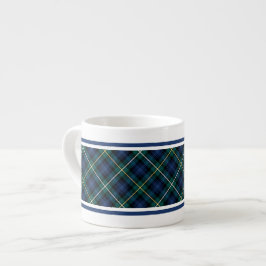 Xícara De Espresso Campbell Clan Marinho Blue Scottish Tartan