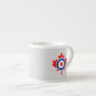 Xícara De Espresso Canadiano Maple Leaf Roundel Grunge Mod CANADA