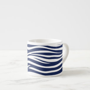 Xícara De Espresso Canção do Mar Azul Naval Ondas Fluindo