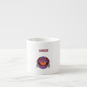 Xícara De Espresso Câncer Rosa, zodíaco, impressão de signo estelar