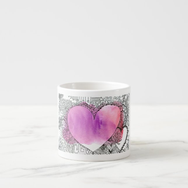 Xícara De Espresso Caneta de arte e arte em tinta magnética em Wash d (Frente)