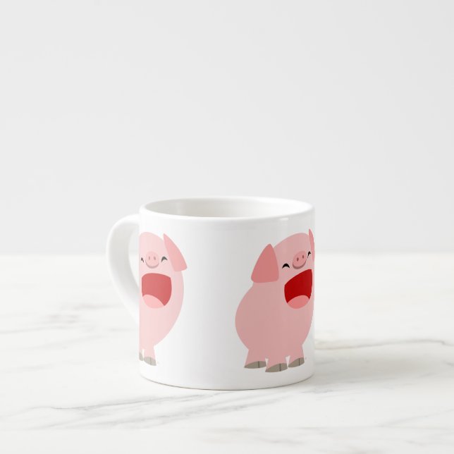 Xícara De Espresso Cantor De Bonita Pig Espresso Mug (Frente Esquerda)
