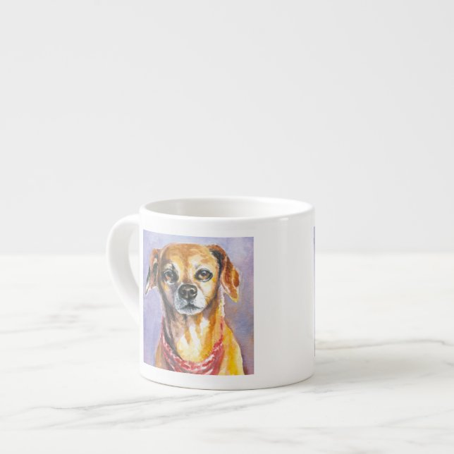 Xícara De Espresso Cão 2 (Frente Esquerda)