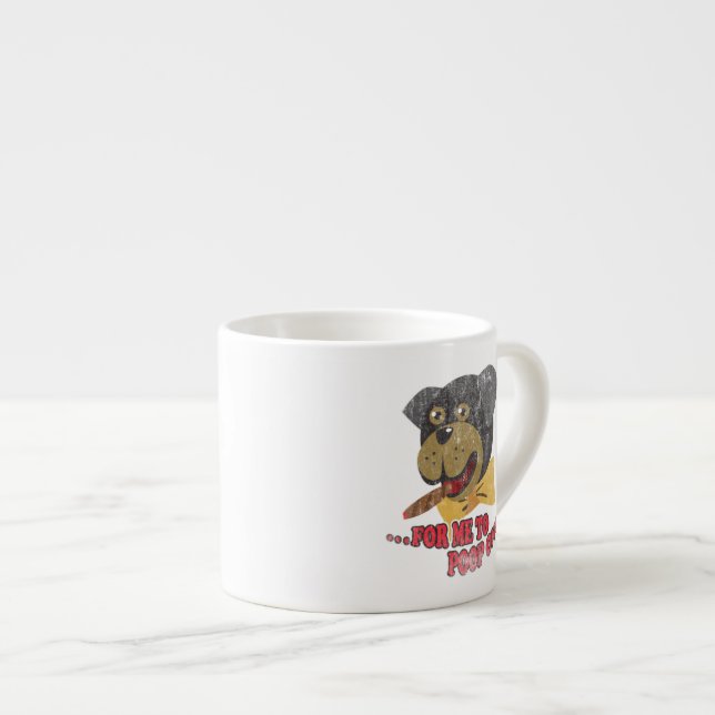 Xícara De Espresso Cão de Rottweiler - cão do insulto de Triumph (Frente Esquerda)