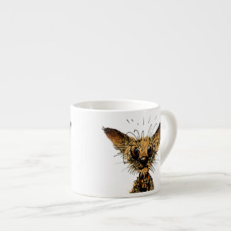 Xícara De Espresso Cão diminuto pequeno engraçado bonito
