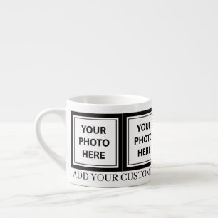 Xícara De Espresso Carregar 4 Fotos e Adicionar Texto - Personalizar