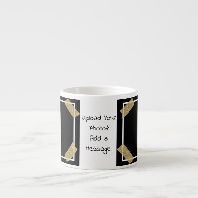 Xícara De Espresso Carregar e Adicionar 2 Fotografias com Mensagem Pe (Frente)