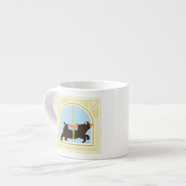 Xícara De Espresso Carrossel Bear por June Erica Vess (Frente Esquerda)