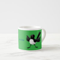 Cartoon australiano Willie Wagtail personalizado