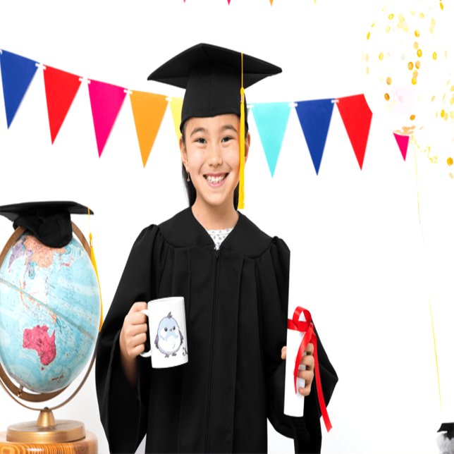 Xícara De Espresso Cartoon de Aves Cute Kawaii Chubby - Pastel Adoráv (Criador carregado)