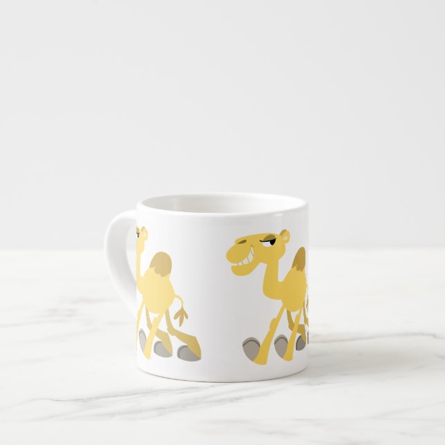 Xícara De Espresso Cartoon legal e bonito Camel Espresso Mug (Frente Esquerda)
