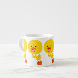 Xícara De Espresso Cartoon Voador Bonito Ducking Espresso Mug