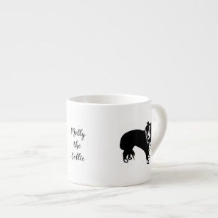 Xícara De Espresso Cartum Molly, o café Collie
