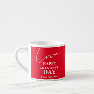 Xícara De Espresso Casal Romântico de Dia de os namorados de Tipograf