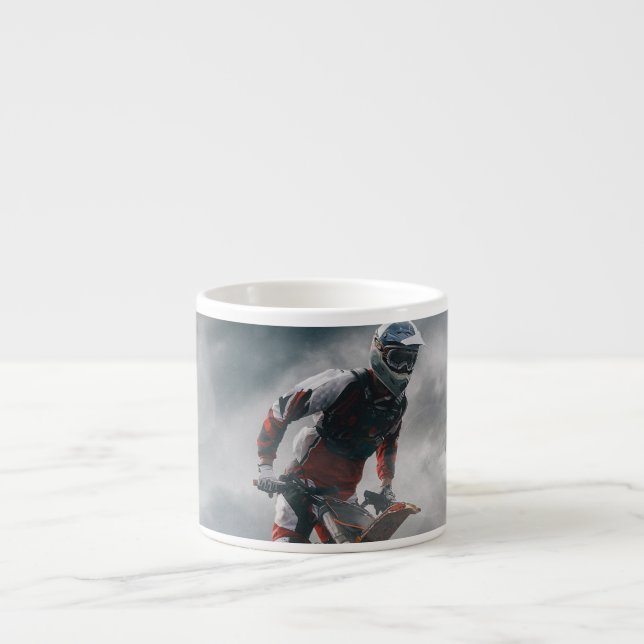 Xícara De Espresso Cavaleiro-da-motocross (Frente)