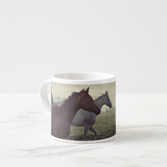 Xícara De Espresso Cavalos selvagens (Frente Esquerda)