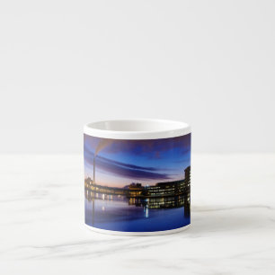Xícara De Espresso Cena noturna de Green Bay Wisconsin espresso mug