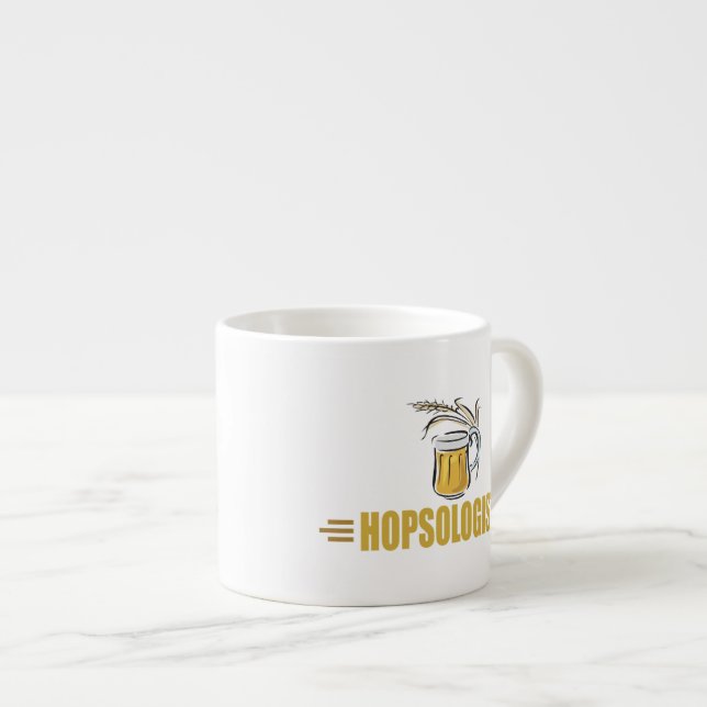 Xícara De Espresso Cerveja Engraçada (Frente Esquerda)