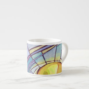 Xícara De Espresso Céu do vitral