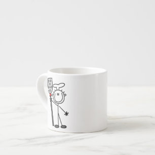 Xícara De Espresso Chef Com Espátula
