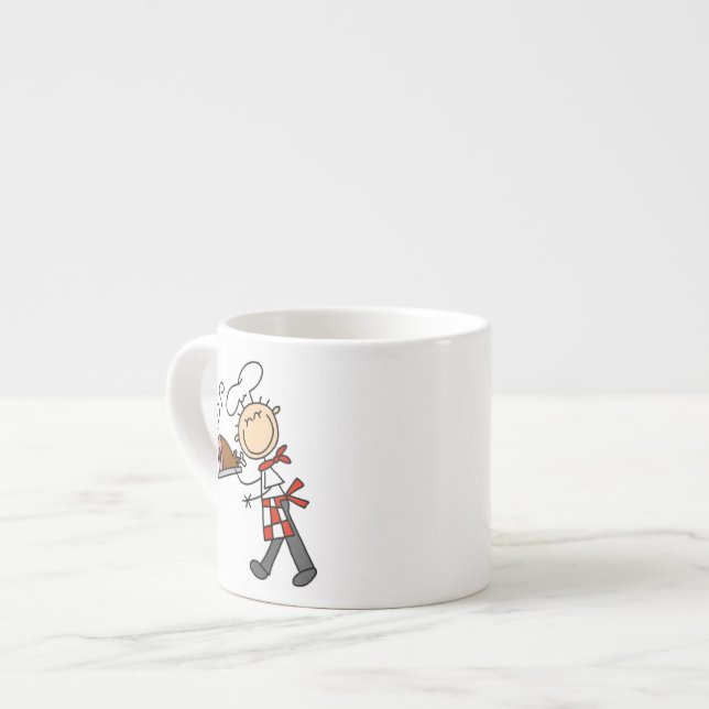 Xícara De Espresso Chef Com Presunto Assado (Frente Esquerda)