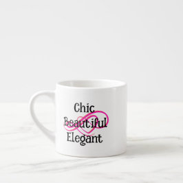 Xícara De Espresso Chic, Beautiful, Elegant Specialty Mug