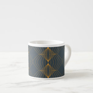 Xícara De Espresso Chic, elegante, simples padrão gráfico geométrico