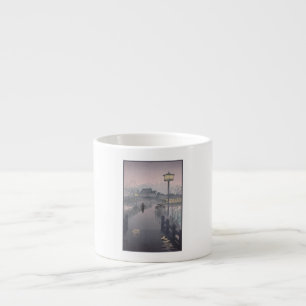 Xícara De Espresso Chuva Crepuscular no Caminho para Shinobazu no Jap
