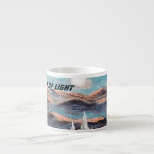 Xícara De Espresso Cidade futura da luz