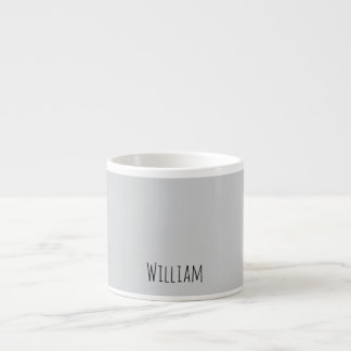 Xícara De Espresso Cinza de Nome Personalizado Spresso Mug