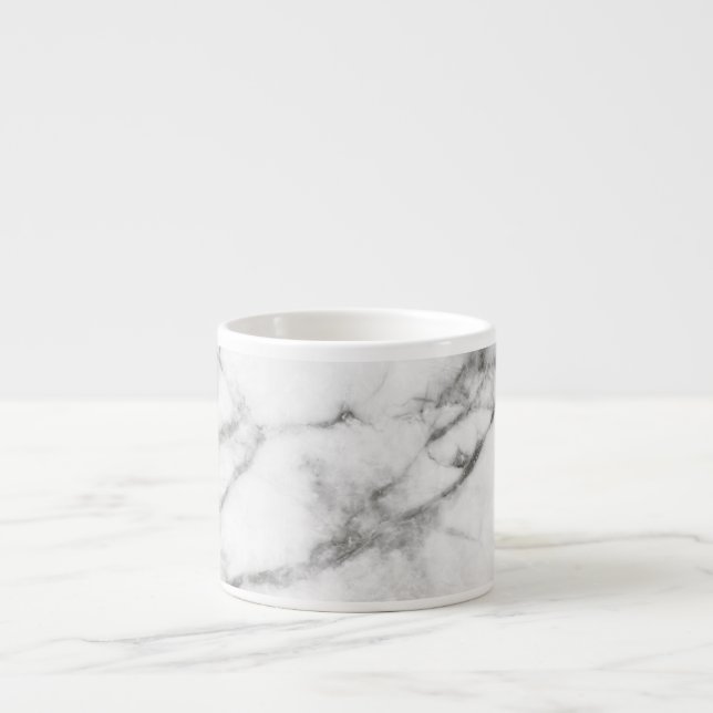 Xícara De Espresso Cinza Marble Espresso Mug (Frente)