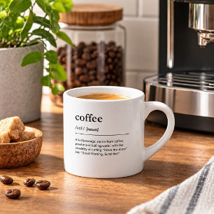 Xícara De Espresso Citação de Definição de Café Engraçada Design Mode