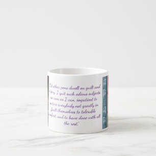 Xícara De Espresso Citação de Jane Austen (Roxo)