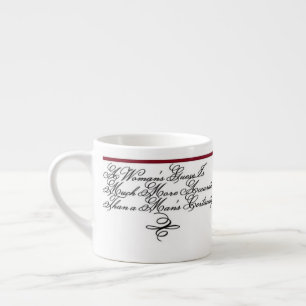 Xícara De Espresso Citação de Kipling - Palpite de Mulher