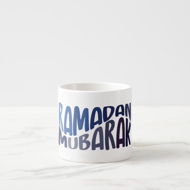 Xícara De Espresso Citação islâmica Ramadan Mubarak (Frente)