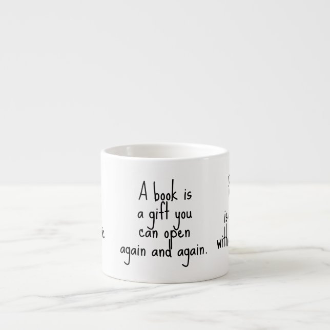 Xícara De Espresso CITANDO LEITURAS PARA iNSPIRAR (Frente)