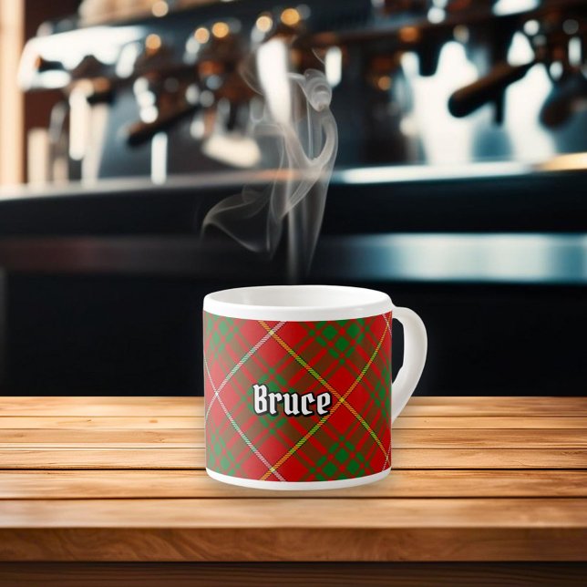 Xícara De Espresso Clan Bruce Tartan (Criador carregado)
