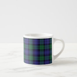 Xícara De Espresso Clan Campbell Black Watch Scottish Tartan