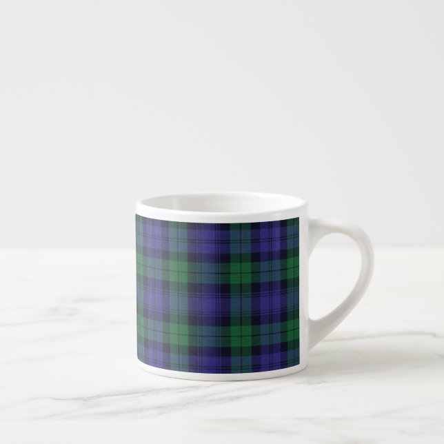 Xícara De Espresso Clan Campbell Black Watch Scottish Tartan (Direita)