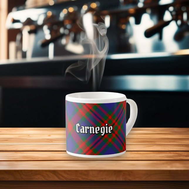 Xícara De Espresso Clan Carnegie Tartan (Criador carregado)